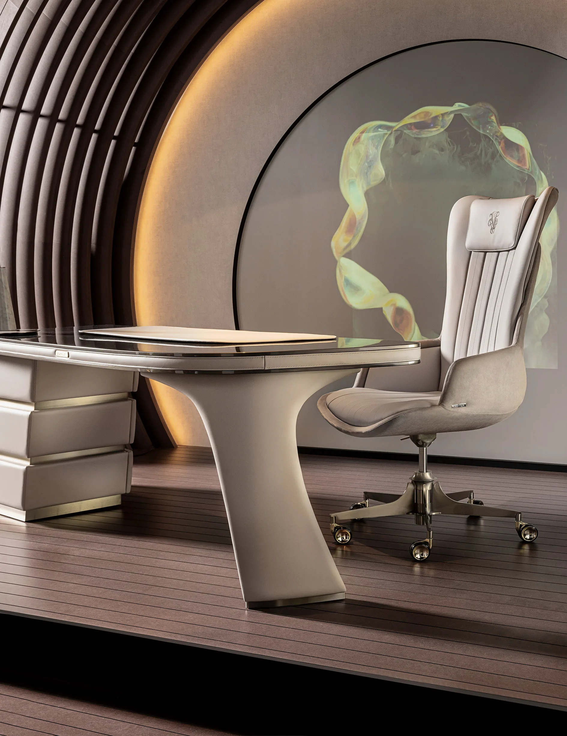 Modern Luxury Home Office Furniture Customizable Contemporary Office Desk Made of Steel for Office Building Use - 图片 8