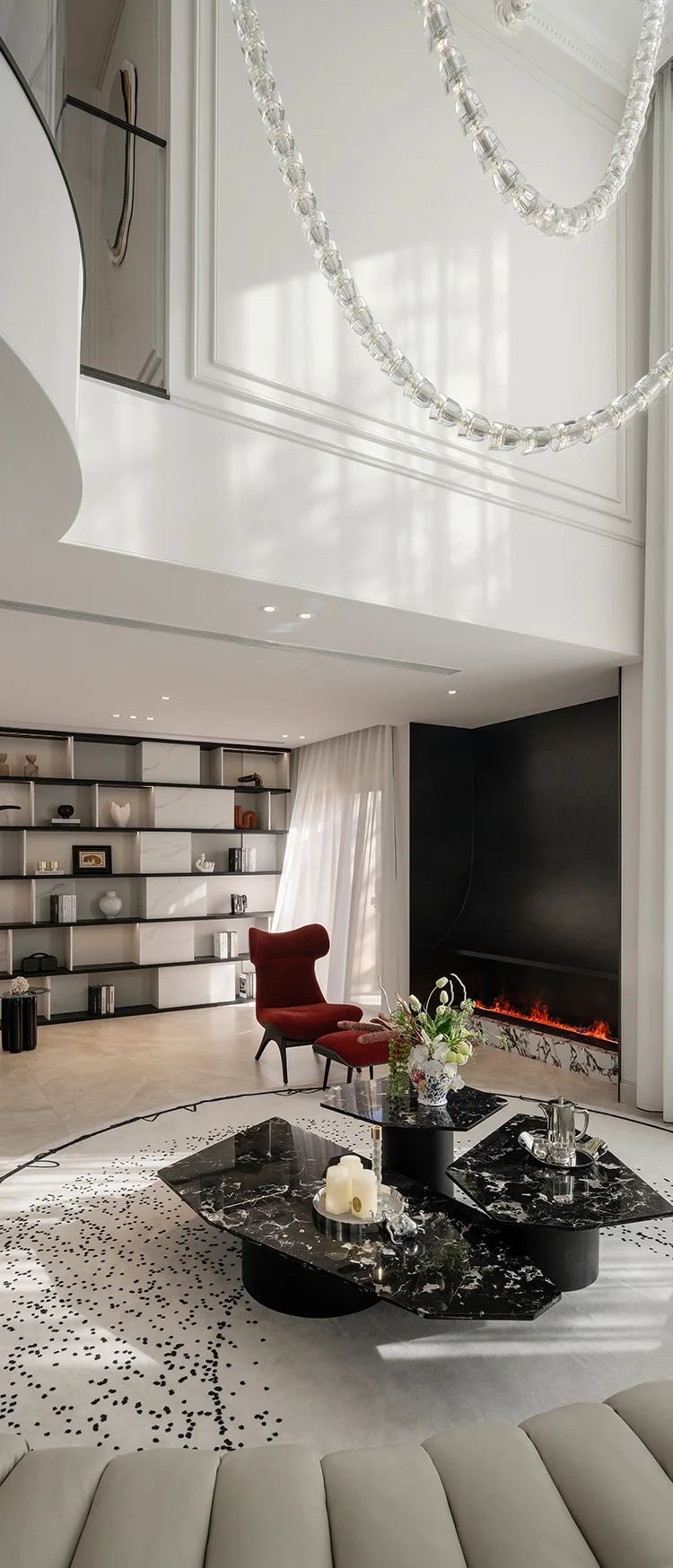 Hotel Vanity High-End Light Luxury Large Wall-Mounted Bathroom Vanity Cabinet with Bath Mirrors Solid Wood Carcase Marble - 图片 12