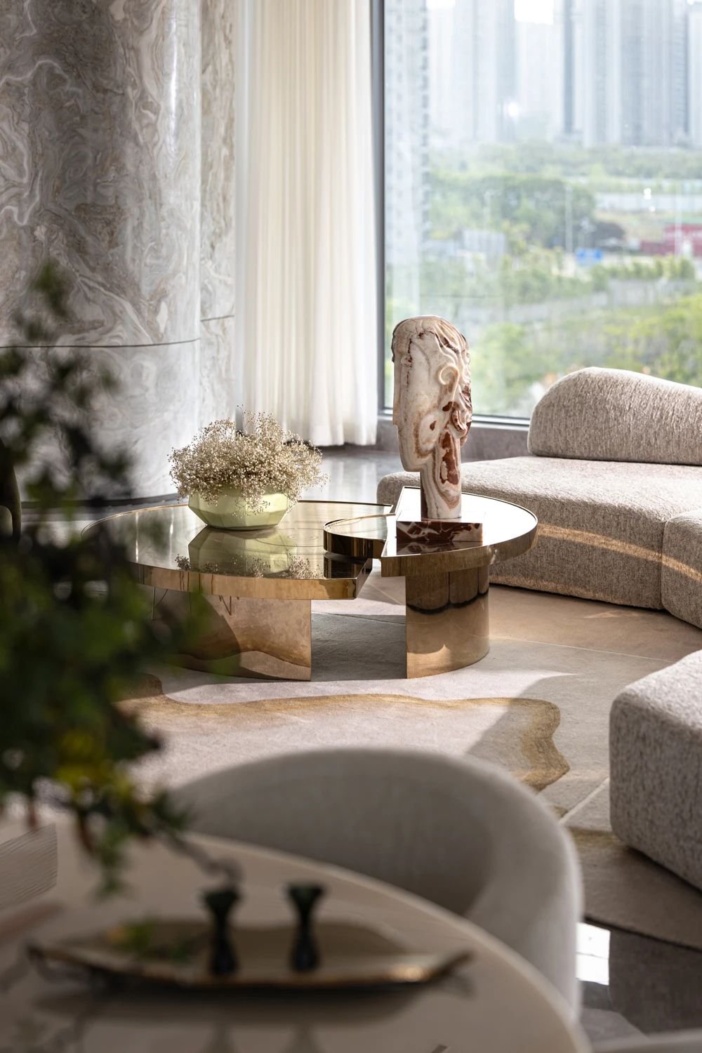 Apartment Villa Luxury Design One Stop Turnkey Solution Interior Design High-end Villa Sofa Wine Cabinet Living Room Furniture - 图片 12