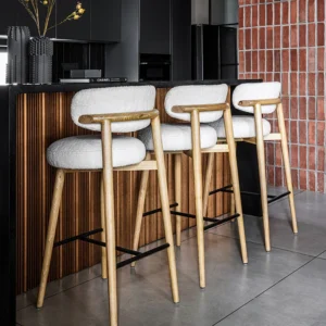 Restaurant Nordic Luxury Modern Bar Stool Set for Pool Table & Kitchen for Hotels From Guangzhou Living Room Set Villa Apartment