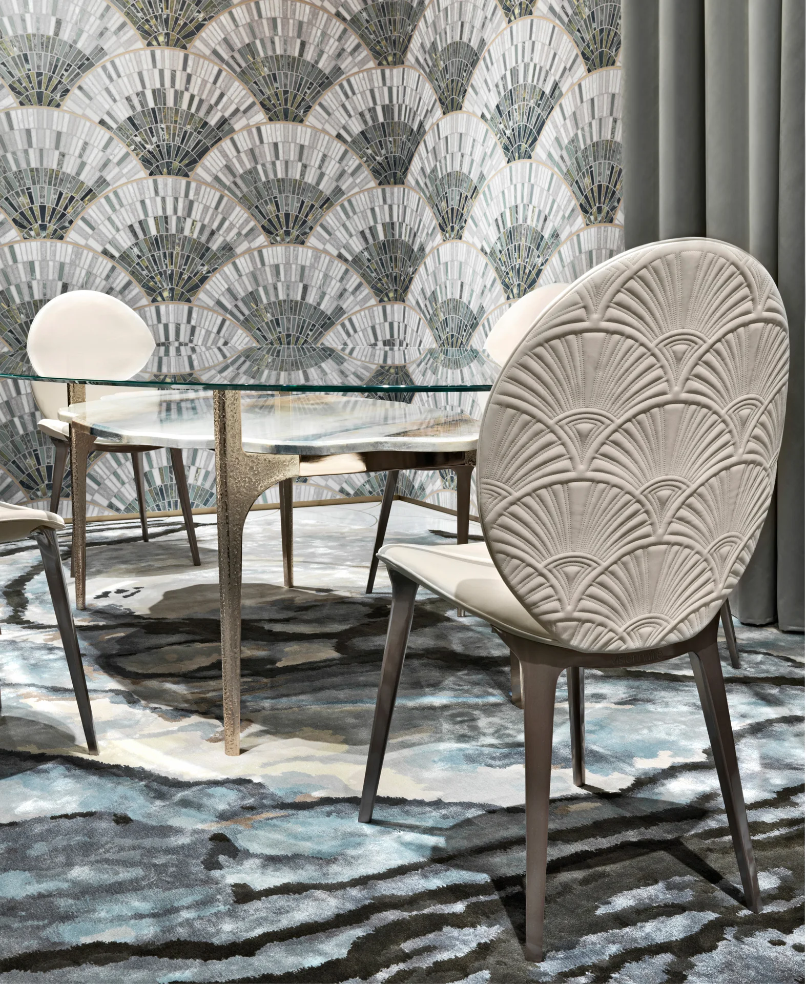 Wholesale Modern UK Style Marble Table for Home Office and Hotel Dining Chair Luxury Furniture Home Set - 图片 11
