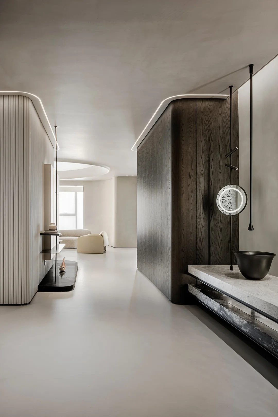 Apartment Villa Design Kitchen Cabinet Design Interior Design of High-Volume Villas Sofa Wine Cabinet Living Room - 图片 12