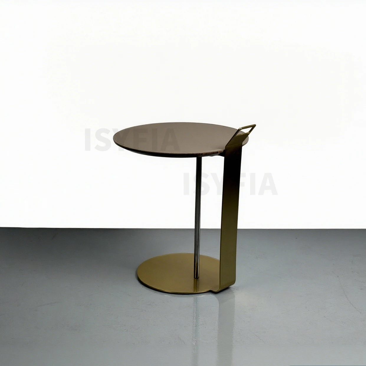 Modern Style Carbon Steel Side Coffee Table Panel Leather Metal Leg Table for Home Furniture Living Room - 图片 5