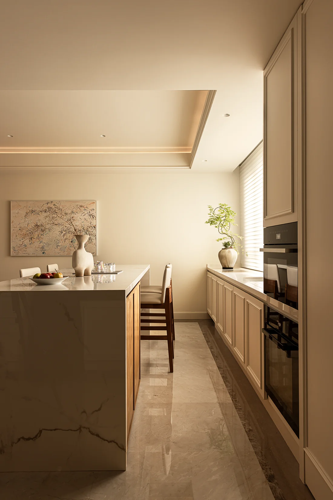 Modular Kitchen Cabinets Island Furniture Wood Design Door Accessories-Backsplash Faucet Drawer Slide-Made Villa Apartment - 图片 13