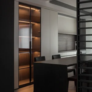 Whole House Customization Kitchen Cabinet Modern Designs with High-light or Glass Door Panels for Villa Apartment