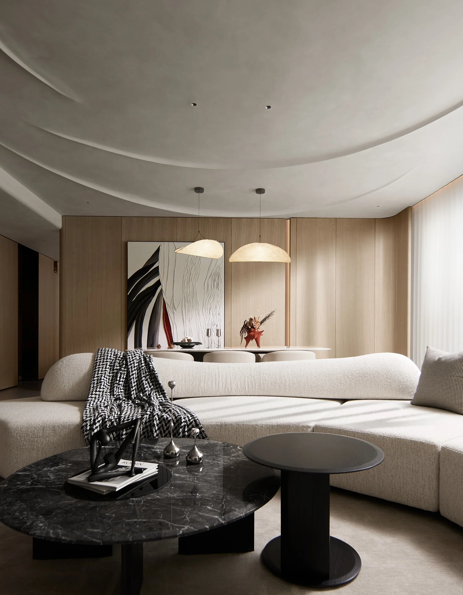 Modern Style Kitchen Cabinet with Vermont Brown Cabinets Flat Whole 3D Interior Design for Apartment Island Kitchen Cabinets - 图片 15