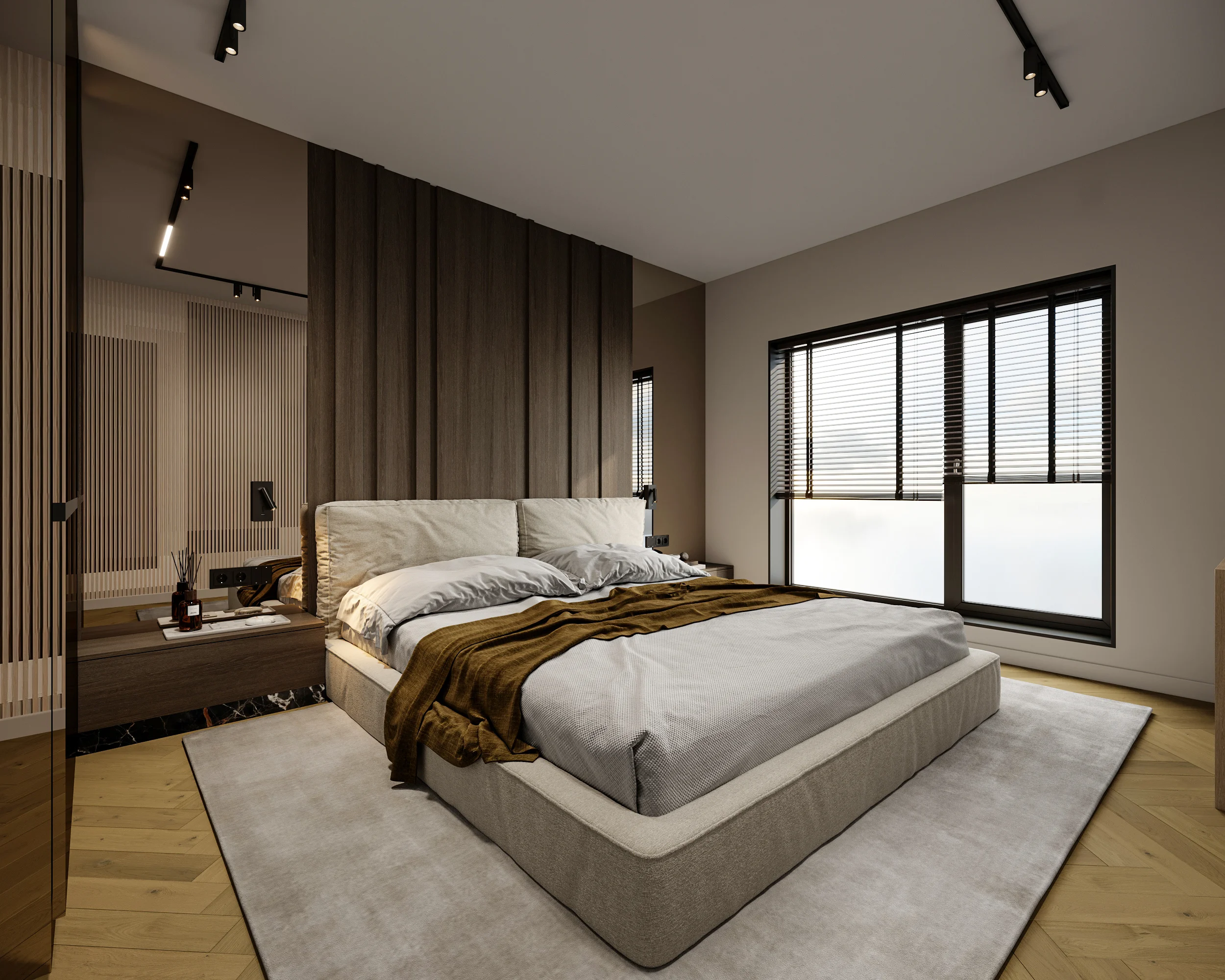 Apartment Villa Design Kitchen Cabinet Design Interior Design of High-Volume Villas Wine Cabinet Living Room - 图片 2