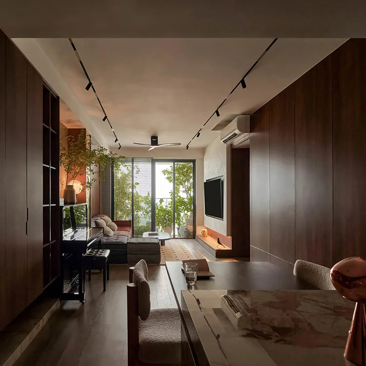 Manufacturers One Stop Project Kitchen Luxury Solid Wood Walnut Custom Storage Cabinet Modular Full Kitchen Cabinets - 图片 5