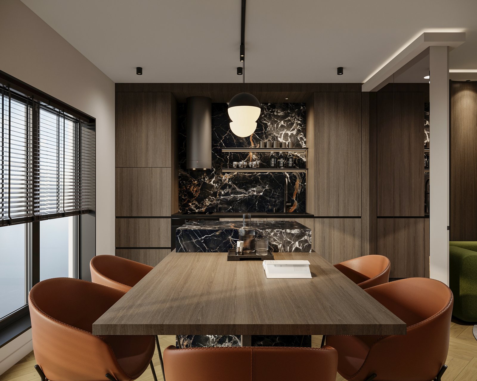 Apartment Villa Design Kitchen Cabinet Design Interior Design of High-Volume Villas Sofa Wine Cabinet Living Room - 图片 5