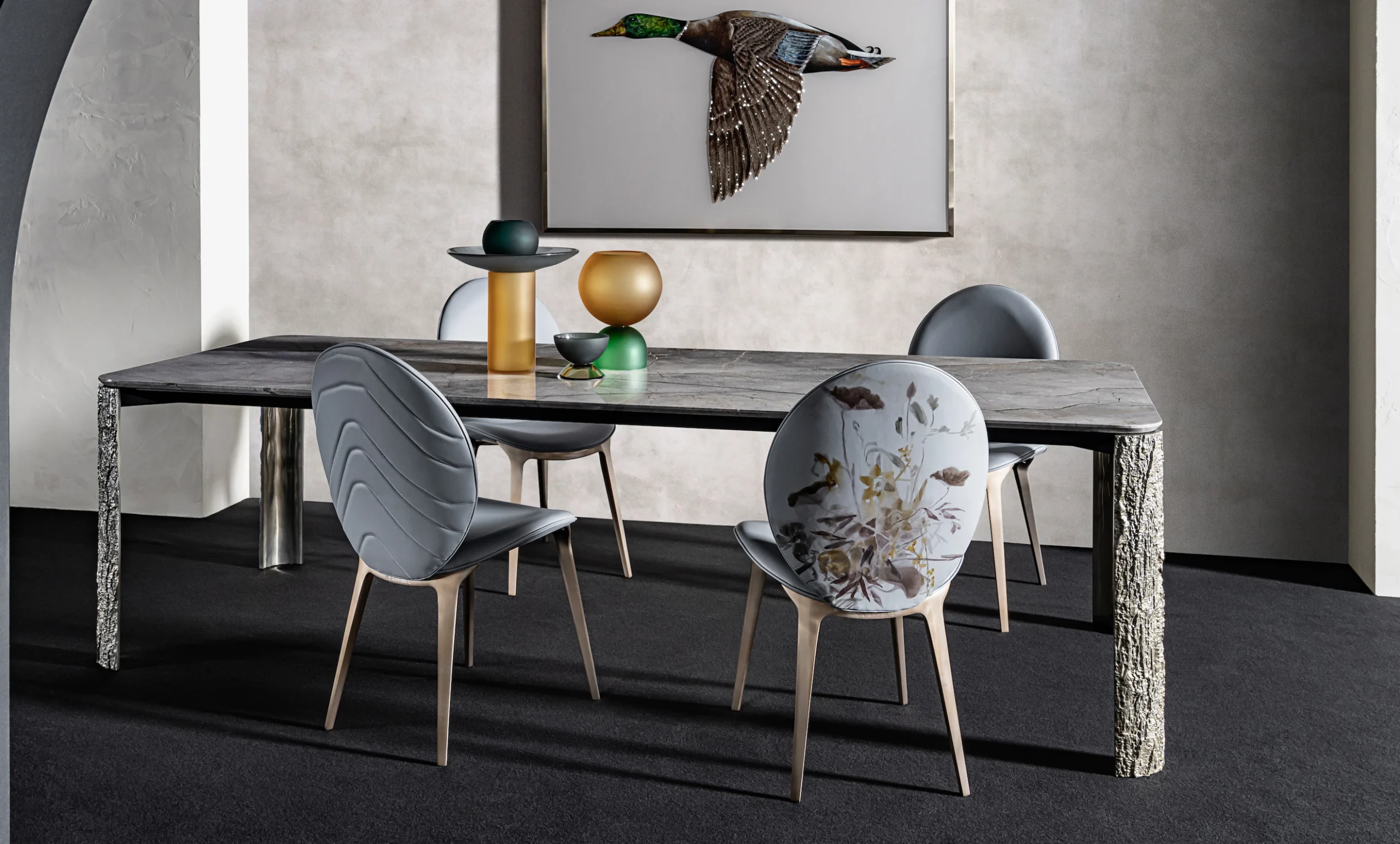 Wholesale Modern UK Style Marble Table for Home Office and Hotel Dining Chair Luxury Furniture Home Set - 图片 9