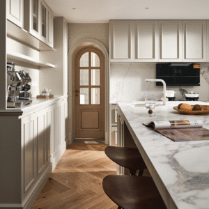 Professional Design High End White Color Door Nordic Style Kitchen Cabinet Luxury Kitchen Cabinets