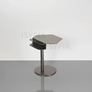 Modern Minimalist Metal Coffee End Table Nordic Simple Style Steel Rotatable Desktop for Living Room Hotel Villa Furniture