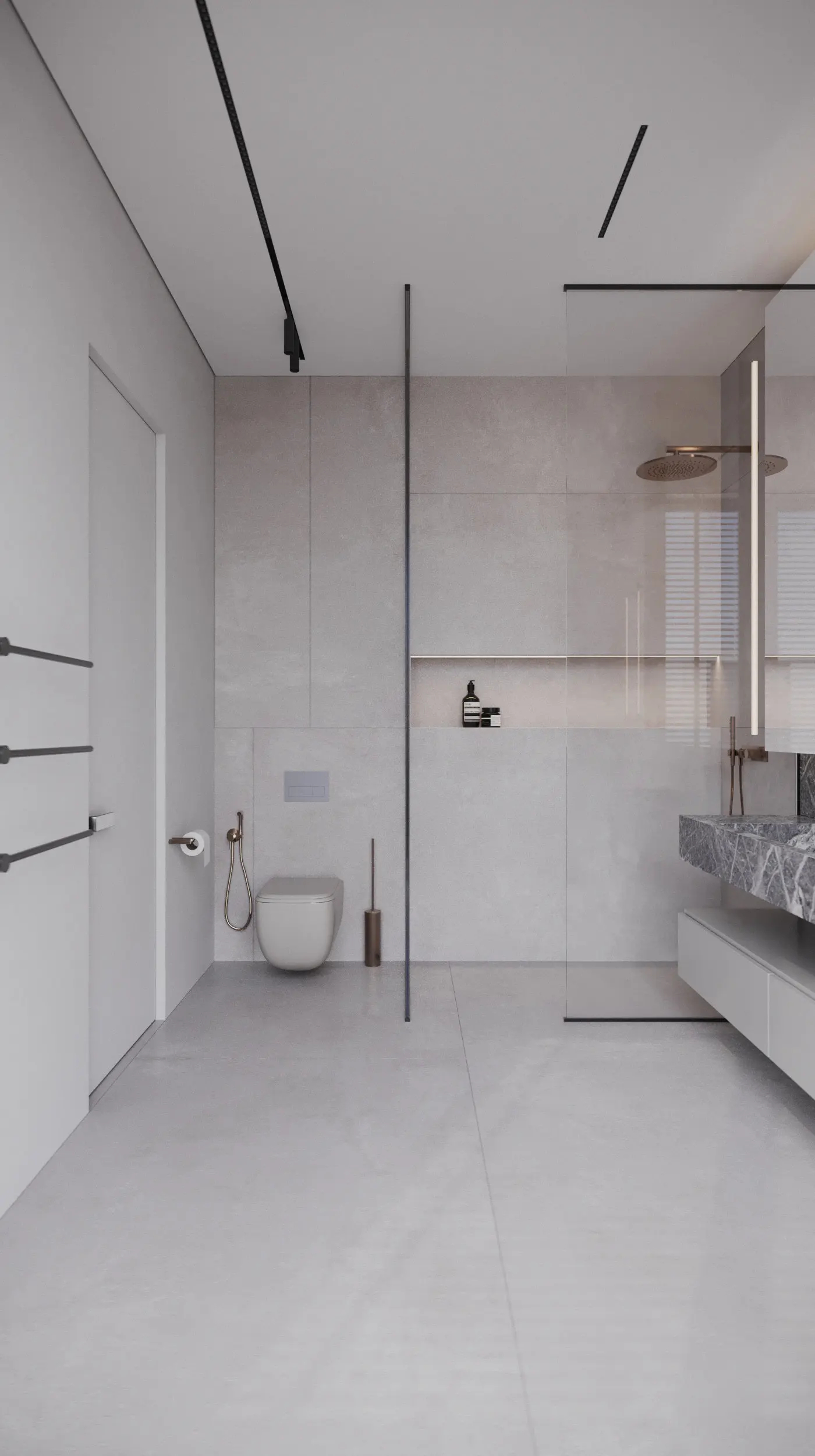 Hotel Vanity Villa Modern Minimalism Style Euro-American Style Bathroom Vanity Cabinet with Bath Mirror Solid Wood Double Vanity - 图片 10