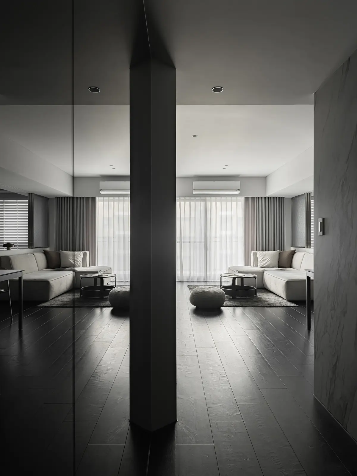 Dark Black Kitchen Cabinet Modern Melamine Board Wood Modular Stainless Steel Cabinet Furniture Apartment Villa Island Cabinet - 图片 5