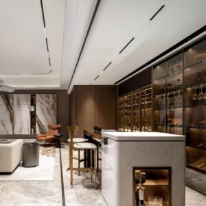 High-Volume Villa and Apartment Wine and Drinks Cabinet Elegant Design for Kitchen or Water Bar Use