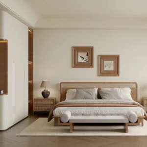 Custom-Made Modern Pine Wood Wardrobe for Children Lovely Colourful Furniture for Clean House Apartment Use Bedroom Home