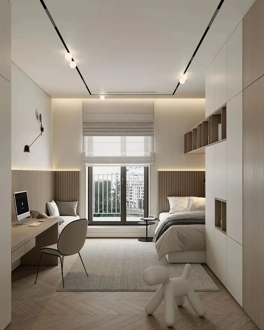 Hotel Vanity Villa Modern Minimalism Style Wall-Mounted Bathroom Vanity Cabinet with Bath Mirrors Villa Solid Wood Double Vanity - 图片 12