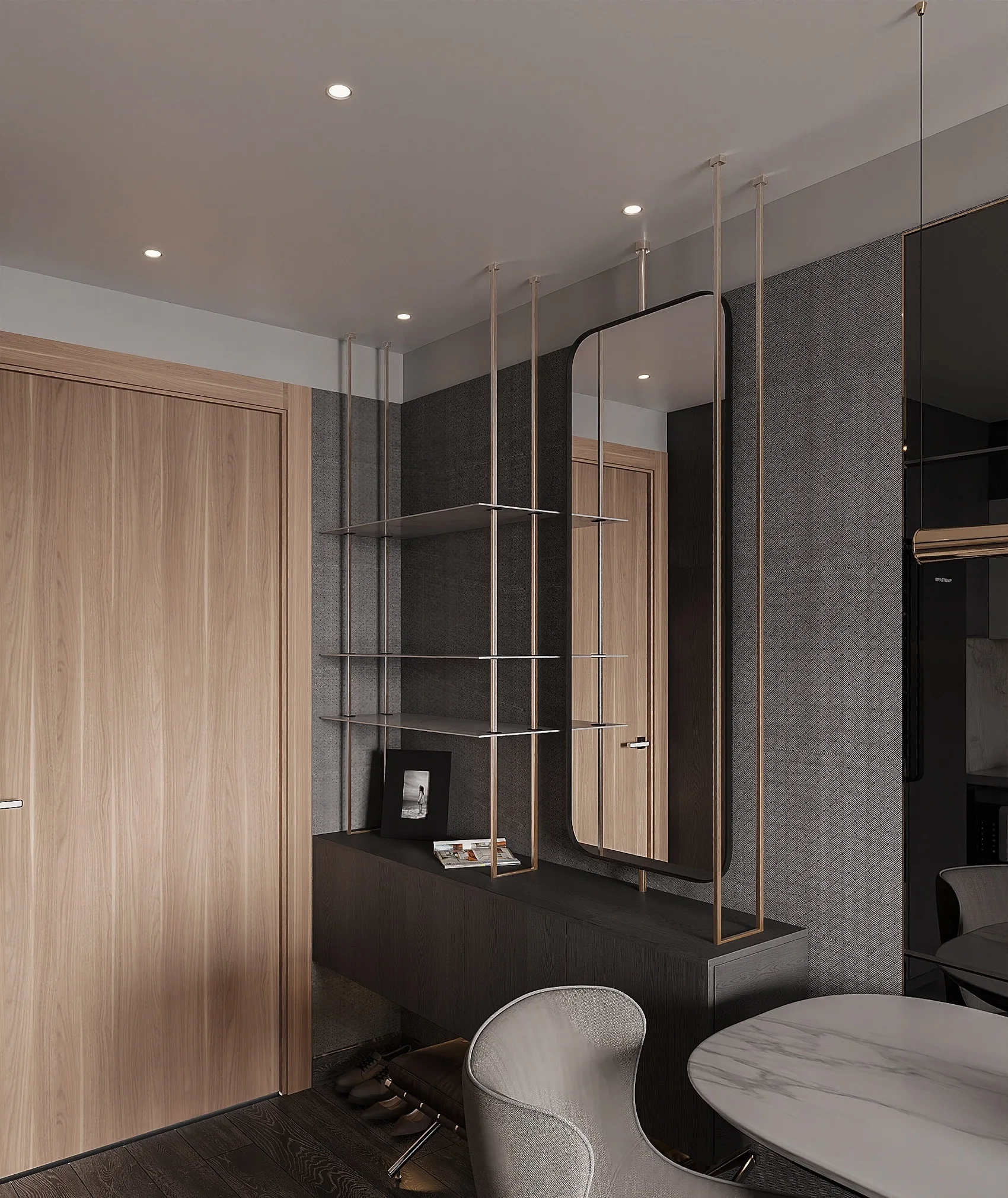 Apartment Villa Design Kitchen Cabinet Design Interior Design of High-Volume Villas Sofa Wine Cabinet Living Room - 图片 13