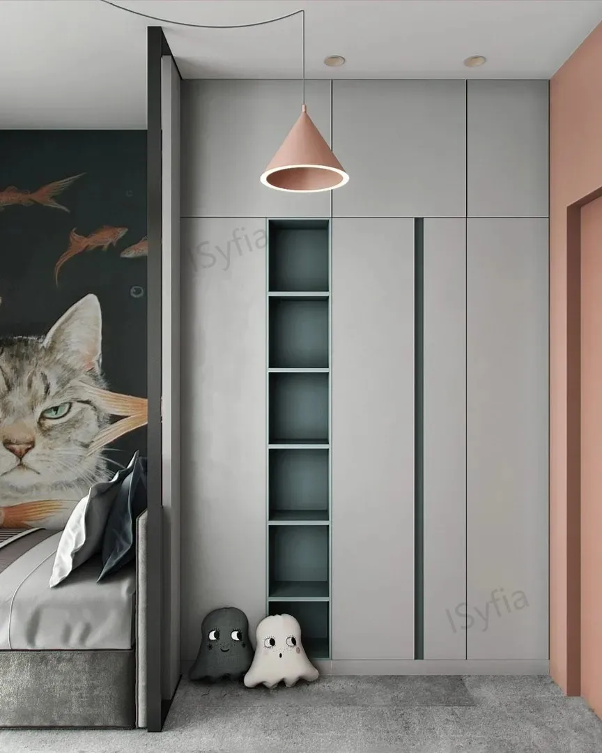 Customizable Bedroom Design Children Wardrobe Decorative Cabinet Suitable for Bedroom Furniture