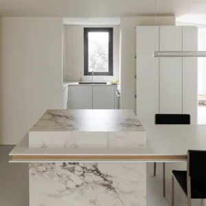 Wholesale Eco-Friendly Glossy White Modular Kitchen Island Cabinetry Complete Kitchen Set Furniture for House