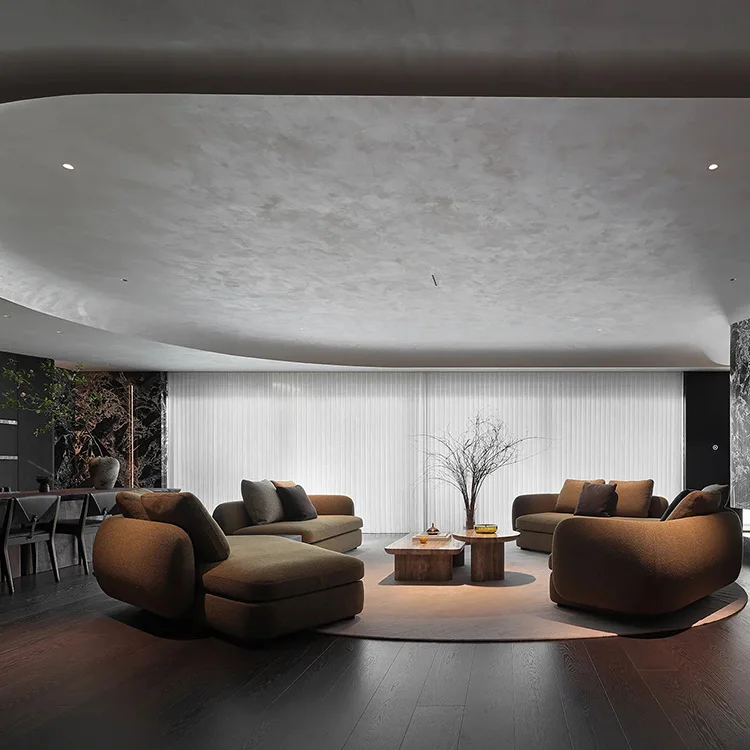 Modern Kitchen Cabinet with Wood Material Acrylic Surface Treatment Door Panel Hinge Accessories - 图片 2