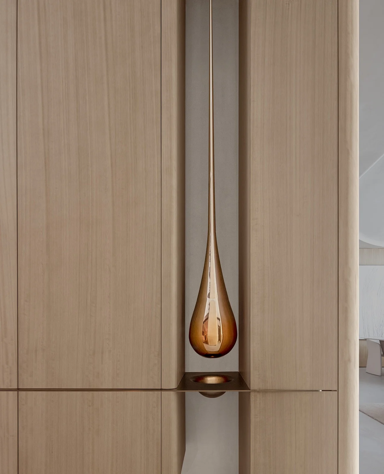 Modern Style Kitchen Cabinet with Vermont Brown Cabinets Flat Whole 3D Interior Design for Apartment Island Kitchen Cabinets - 图片 5