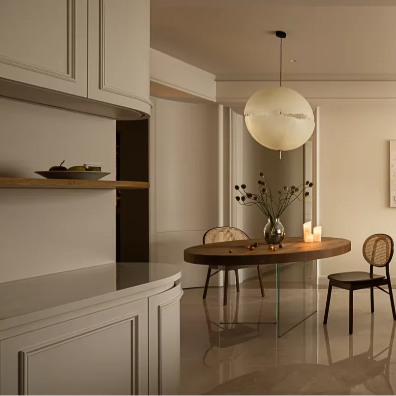 Modular Kitchen Cabinets Island Furniture Wood Design Door Accessories-Backsplash Faucet Drawer Slide-Made Villa Apartment - 图片 5