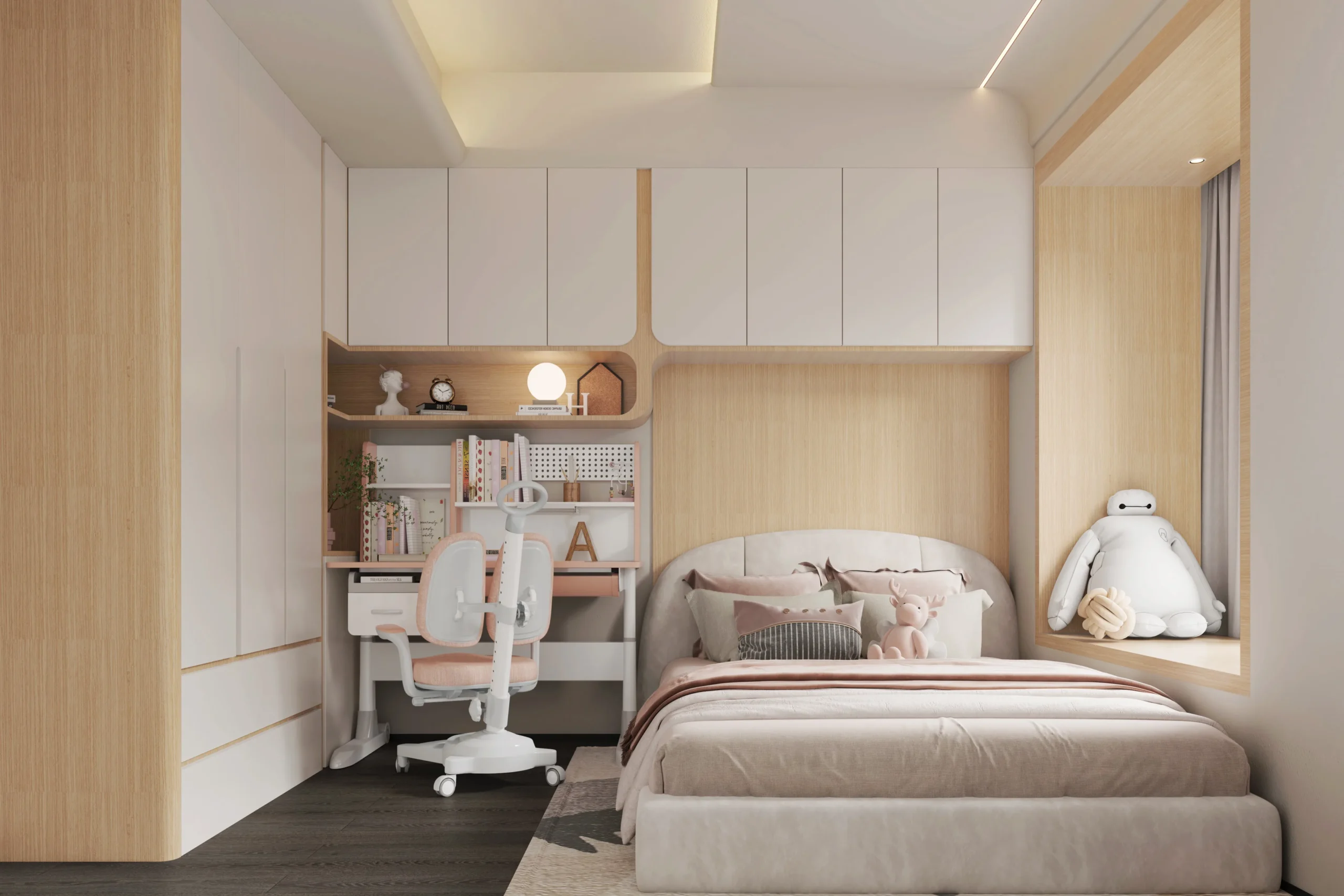 Custom-Made Wooden Modern Kids Room Customization Specially Designed Children Kid's Room Book Cases Cabinet - 图片 3