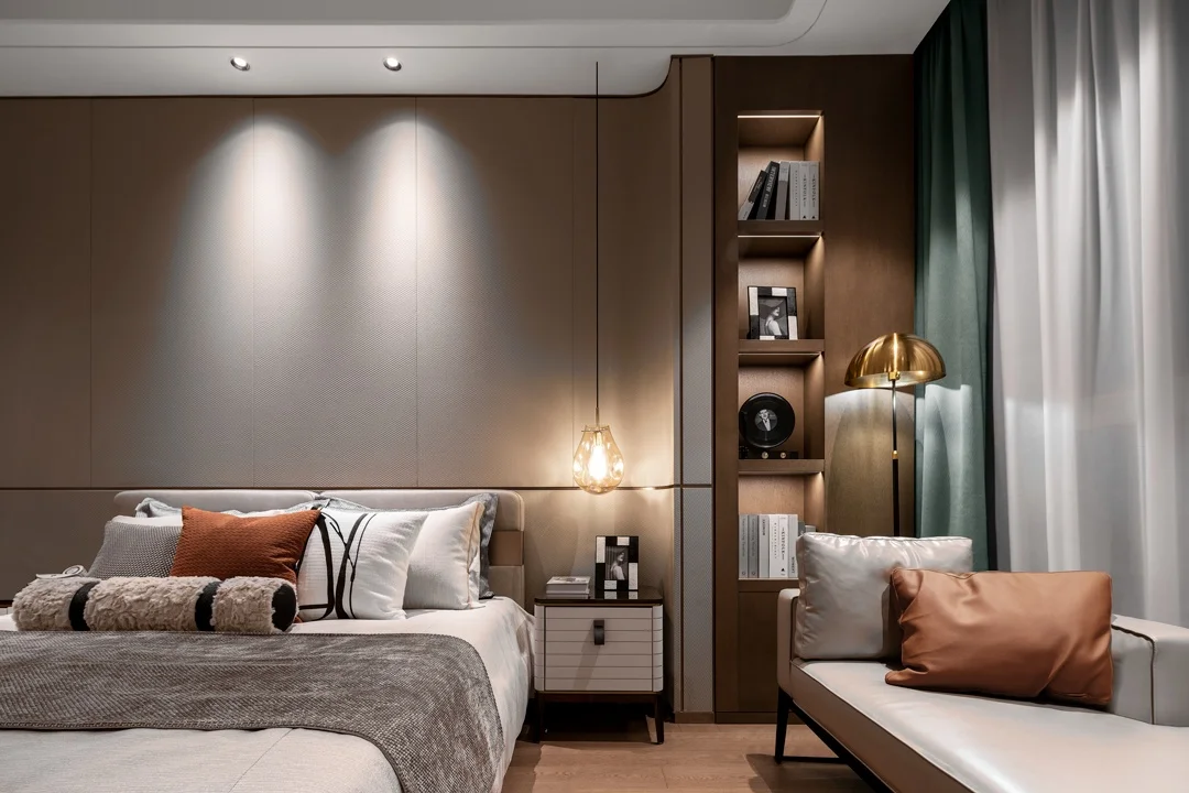 Apartment Villa Design Walk in Closet Cabinet Design Interior Design of High-Volume Villas Sofa Wardrobe Bedroom TV Set - 图片 13