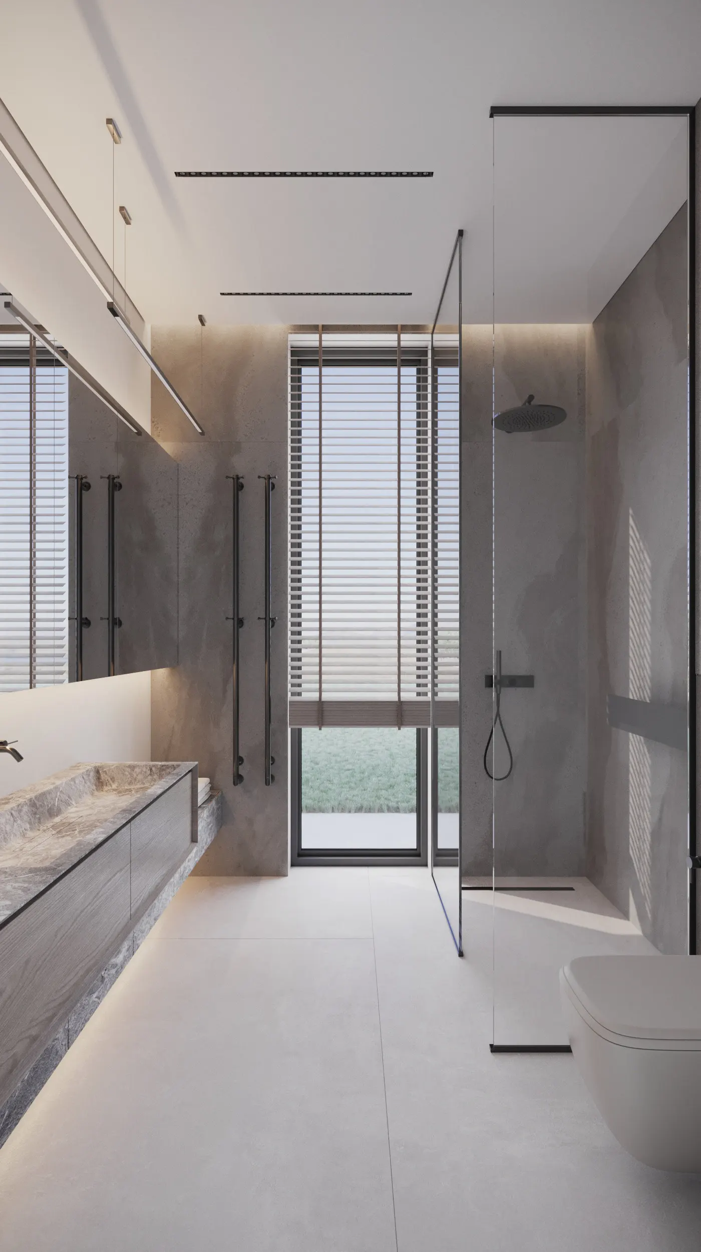 Hotel Vanity Villa Modern Minimalism Style Euro-American Style Bathroom Vanity Cabinet with Bath Mirror Solid Wood Double Vanity - 图片 13