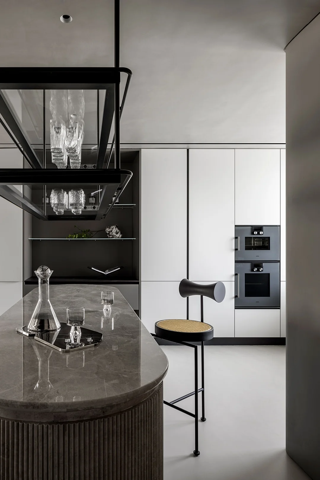 Apartment Villa Design Kitchen Cabinet Design Interior Design of High-Volume Villas Sofa Wine Cabinet Living Room - 图片 4