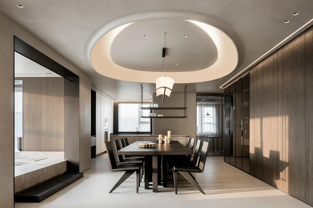 Apartment Villa Design Kitchen Cabinet Design Interior Design of High-Volume Villas Sofa Wine Cabinet Living Room - 图片 3