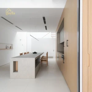 Modern Minimalist Wood Kitchen Cabinets Home Furniture for Living Room Dining Kitchen for Apartment Villa Construction Real