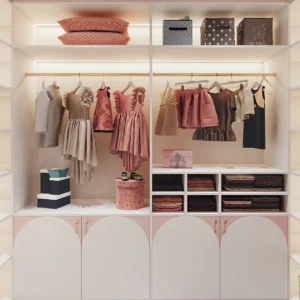 Girls' Room Princess Room Princess-Style Room Princess-Style Wardrobe Girls' Wardrobe Pink Wardrobe Pink Curtains Pink Draperies