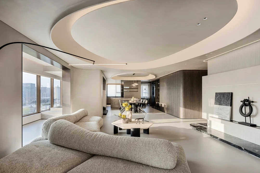 Apartment Villa Design Kitchen Cabinet Design Interior Design of High-Volume Villas Sofa Wine Cabinet Living Room - 图片 7