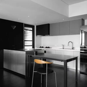Modern Kitchen Plywood Cabinet Supplier for Modular Modern Wood Set Furniture Black Kitchen Cabinet Designs