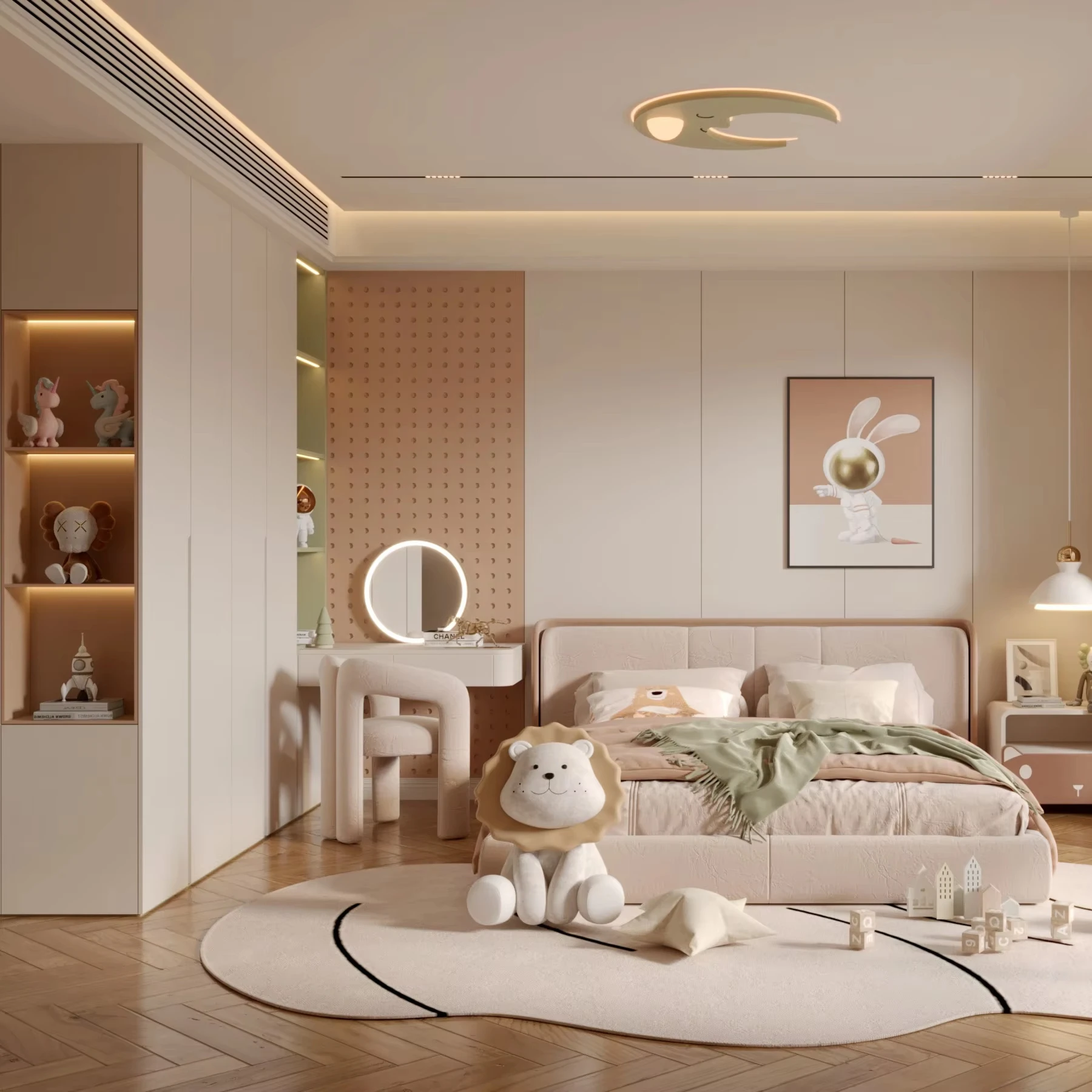 Custom-Made Wooden Modern Kids Room Customization Specially Designed Children Kid's Room Book Cases Cabinet