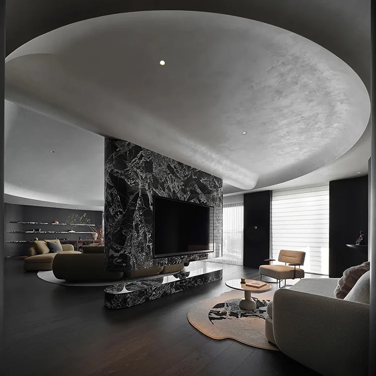 Modern Kitchen Cabinet with Wood Material Acrylic Surface Treatment Door Panel Hinge Accessories - 图片 3