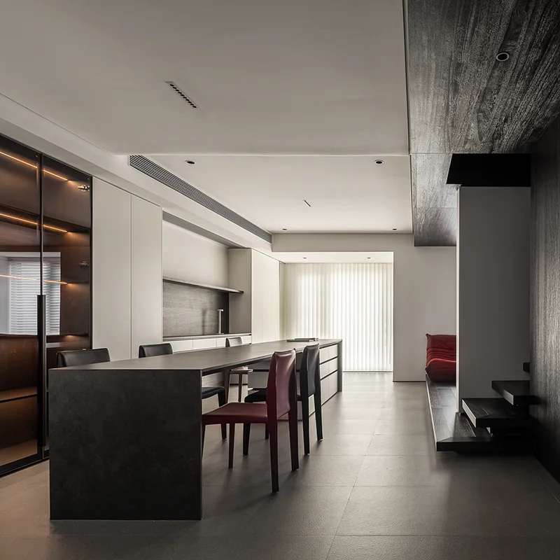 Customized Kitchen Cabinet Furniture with Plywood Panel 3D Whole Interior Design for Villa Apartment - 图片 5