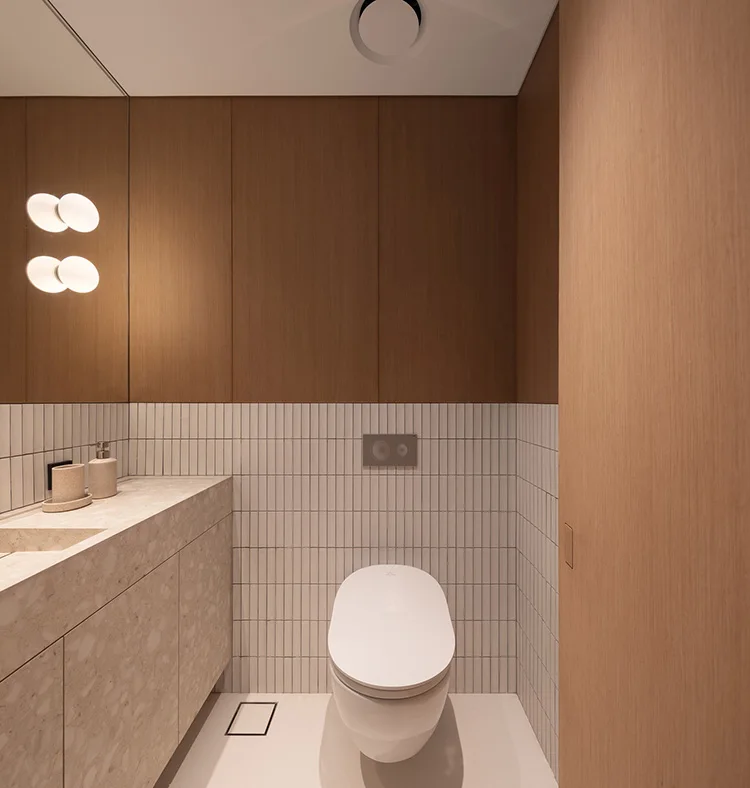 Modern Wooden Kitchen Cabinet with Wood Material Acrylic Surface Treatment Door Panel Hinge Accessories 3D Interior Design - 图片 15