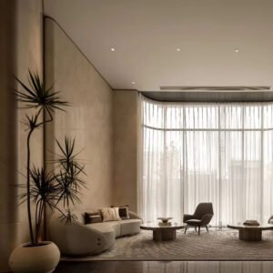 Sales Office Exhibition Hall Sofa Custom Furniture Custom Cabinet Curtains Carpet Aluminum Alloy Display Cabinet