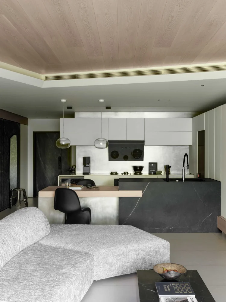 One Stop Solution Kitchen Furniture Set Melamine Board Cabinets Design Apartment 3D Interior Design Home Furniture - 图片 9