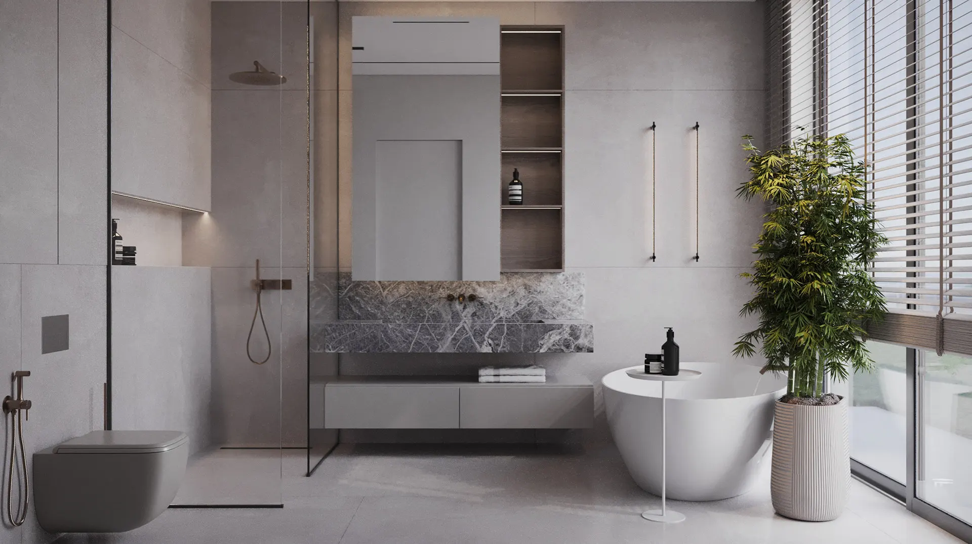 Hotel Vanity Villa Modern Minimalism Style Euro-American Style Bathroom Vanity Cabinet with Bath Mirror Solid Wood Double Vanity - 图片 2