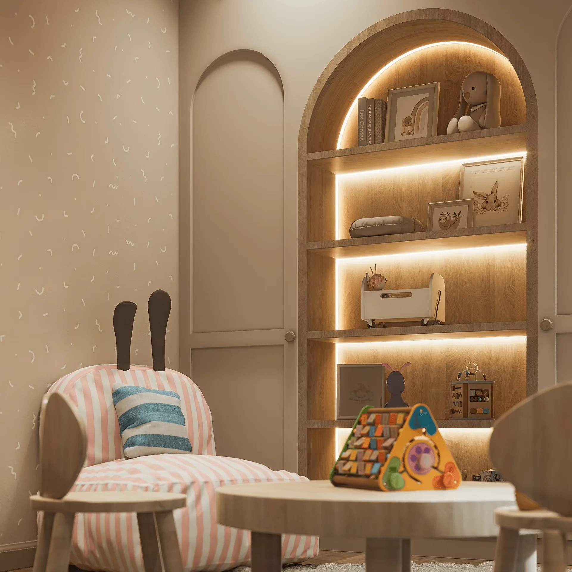 Custom-Made Wooden Modern Kids Room Customization Specially Designed Children Kid's Room Tree House Eco-Friendly Tree House