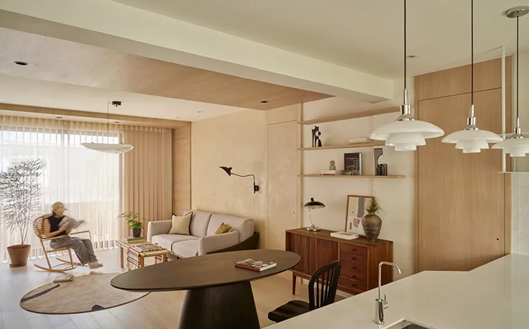 Modern Wood Plywood Kitchen Cabinets Complete Modern Full Kitchen Design Cupboards Cabinet Set for Apartment Villa - 图片 9