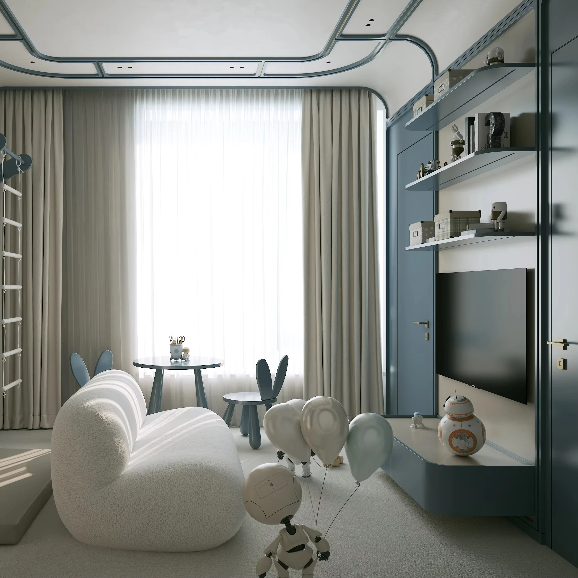 Custom-Made Wooden Modern Kids Room Customization Specially Designed Children Kid's Room Tree House Eco-Friendly Tree House