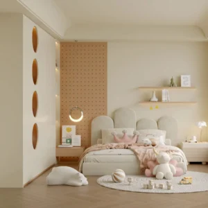 Hot Sale Modern Bedroom Furniture Space Saving White Wooden Storage Closet Cabinet Children Wardrobe Villa Apartment Furniture