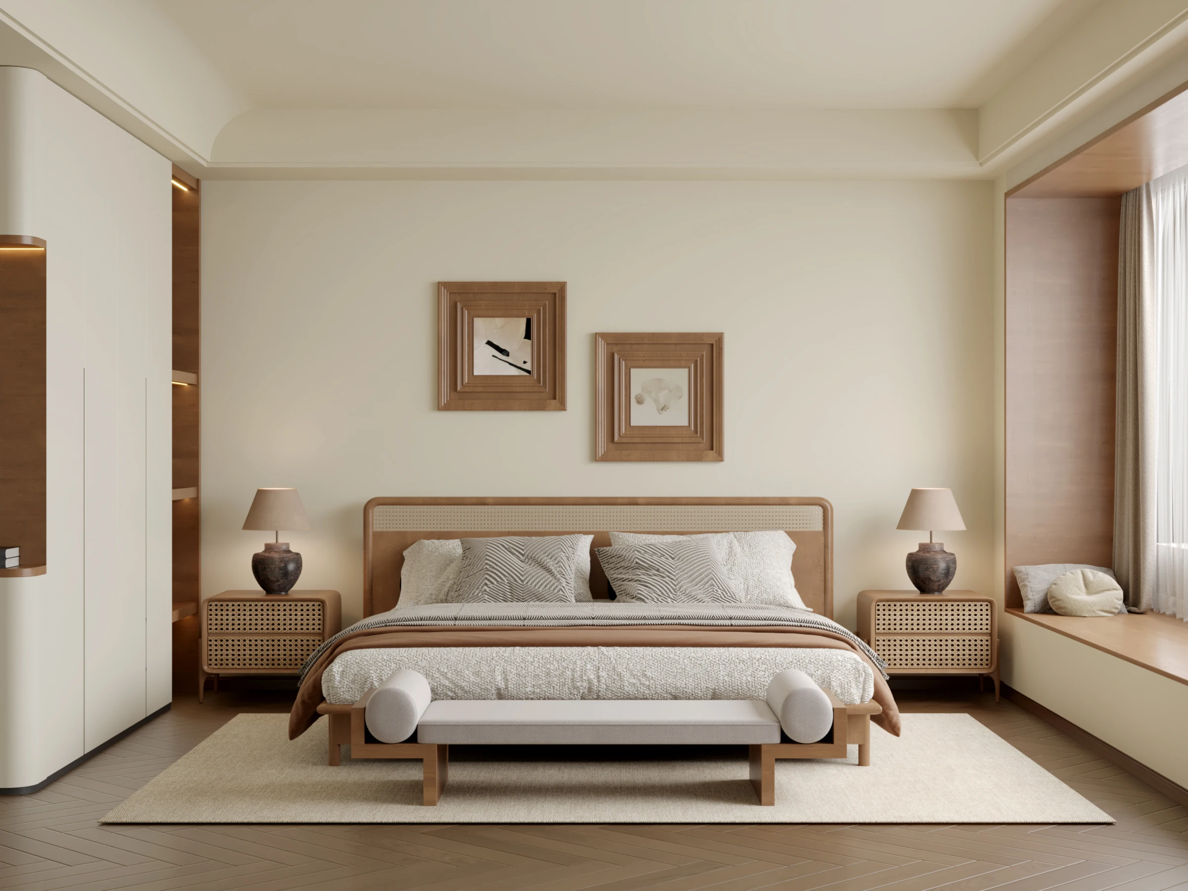 Bedroom Wardrobes Modern New Design Luxury Closet Storage Kids Wooden Wardrobe - 图片 3