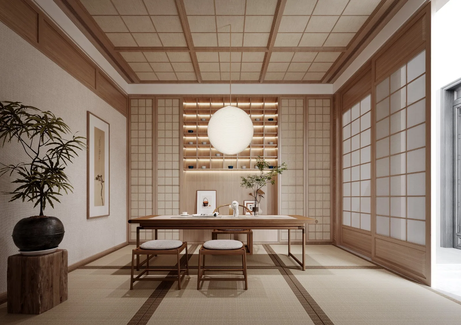 Custom Classic Office Bookcase Study Room Open Bookshelf High-ceiling Bookcase Office Desk Household Desk Villa Office Furniture - 图片 14