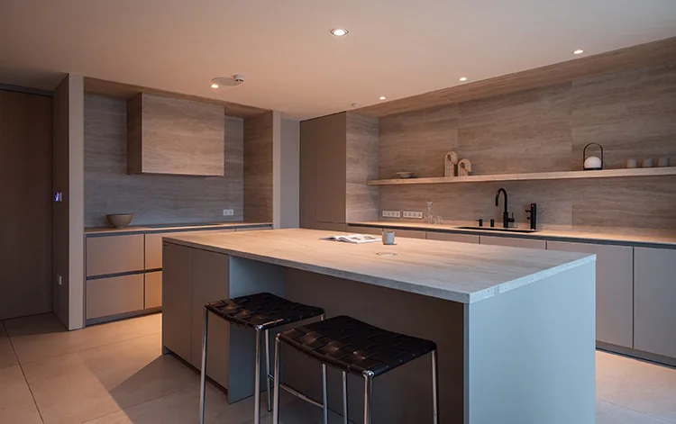 Modern Minimalist Kitchen Cabinet Interior Design Style House Design Residential Design 3D Rendering Effect Apartment Villa - 图片 11